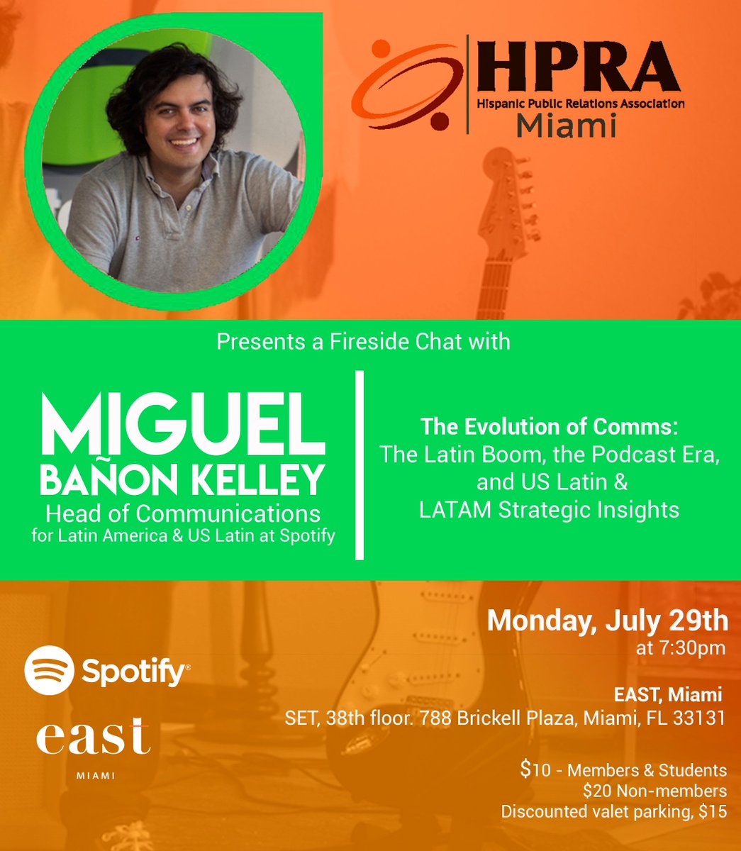 Let’s talk about the evolution of comms. 📲
 
Join <a href="/HPRA_MIA/">HPRA Miami</a> and <a href="/miguelbanon/">Miguel Bañón Kelley</a> in a chat about how the new era of Podcasts and how brands can leverage them. bit.ly/HpraSpotify