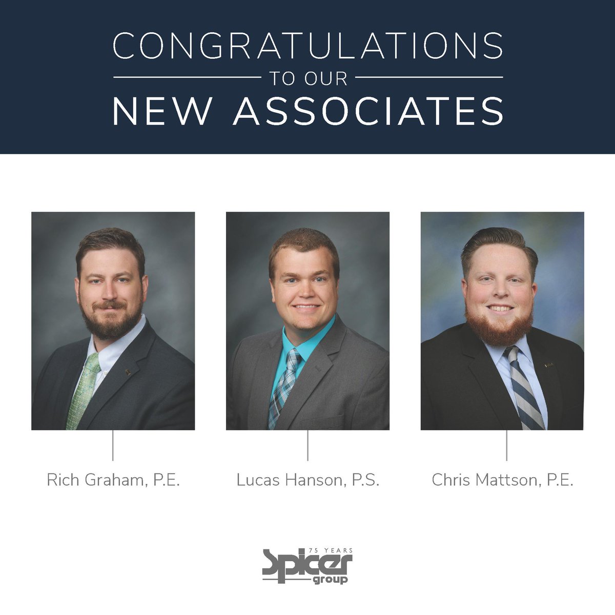 spicergroupinc's tweet photo. We are proud to announce new #promotions within #SpicerGroup !! https://t.co/8u4ElQcx6E
