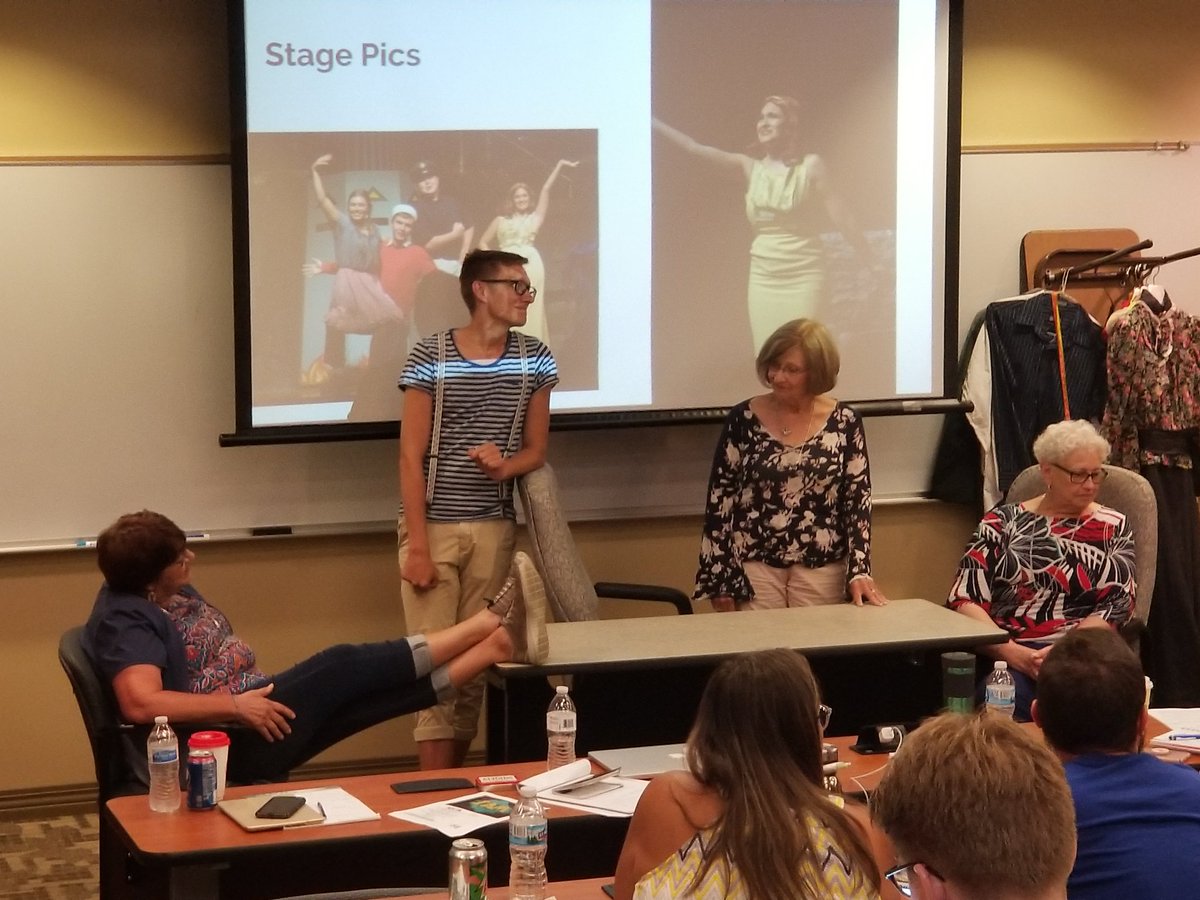 TheNSCTA's tweet photo. Crash course on Stage Pictures at Play Production Workshop at @nsaahome https://t.co/VlRaPgZuTB