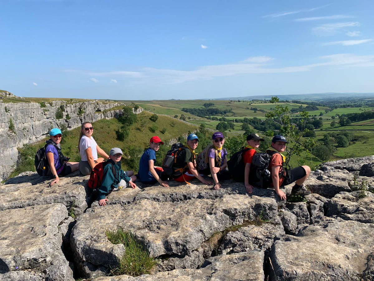 2ACScouts's tweet image. #2acscouts enjoying the views at Malham Cove during the 2019 Summer Camp in the Yorkshire Dale's.