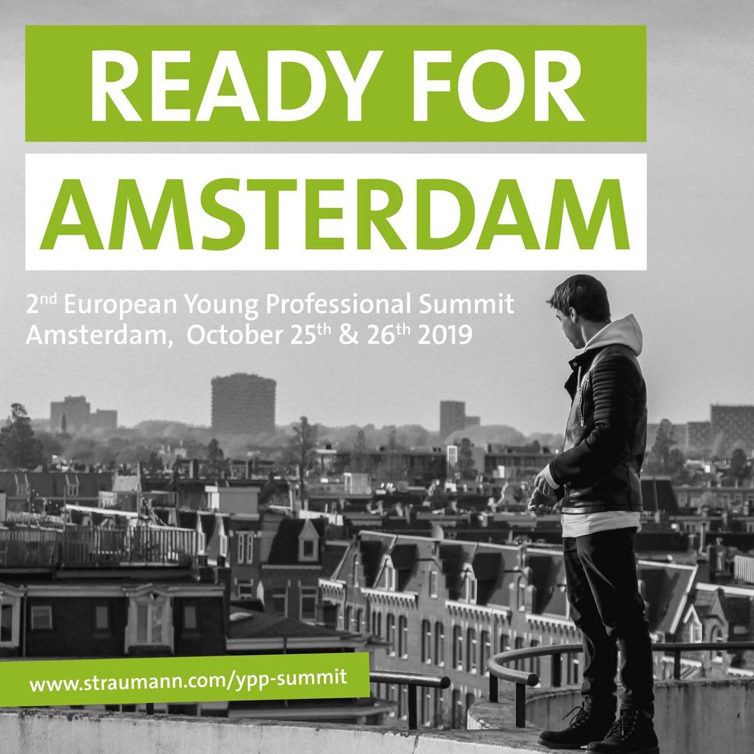 StraumannBE's tweet photo. Are you ready for the 2nd European Young Professional Summit in #Amsterdam? With internationally renowned speakers. Exciting lectures and interactive workshops. Register now and be part of this experience. https://t.co/3TbBykd9Zm #YPP #MyEstheticFuture #networking https://t.co/xC55sy7h2I