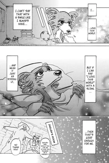 Beastars not-really-but-a-bit-spoilers:
-
-
-
This page almost made me cry on the bus. Beastars in-comic issues arent 1:1 metaphors but the way they are handled and reacted to is so REAL. This HIT me 