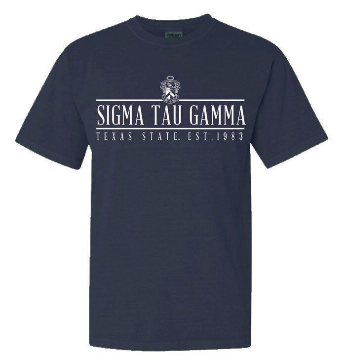 TXSTSigTau's tweet photo. Sig Tau Summer PR shirts on sale now!! Get yours today! 👉🏻👉🏻https://t.co/tQjv3T8IJc. https://t.co/DPxEMWN5sS