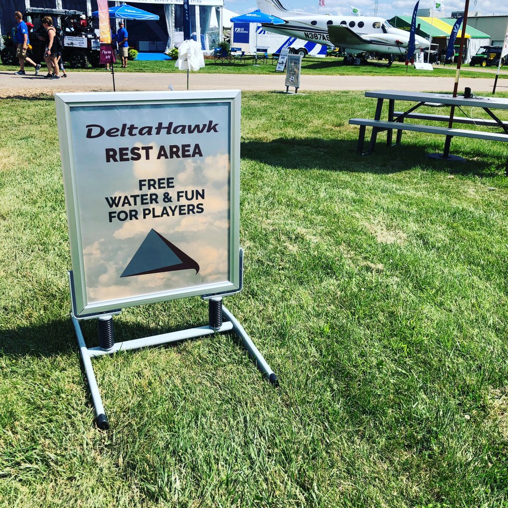 DeltaHawkEngine's tweet photo. Discover. Relax. Recharge. See DeltaHawk's jet fuel powered #generalaviation engine at #EAA and charge up your smart device so you can keep capturing #aviation memories! 🏁 booth 177 #DeltaHawk #keepcool https://t.co/2s3SspgTBE