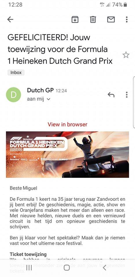 Miguel_GT4life's tweet photo. Jammer voor alle huilende #MaxVerstappen hooligans die er volgend jaar niet bij kunnen zijn om de boel in Zandvoort te verzieken voor de liefhebbers van Formule 1. Ik ben er wel bij, zin in! Wordt een mooi spektakel (in de file)!
#F1 #dutchgp #DutchGP2020 https://t.co/ArolsPT6Lt