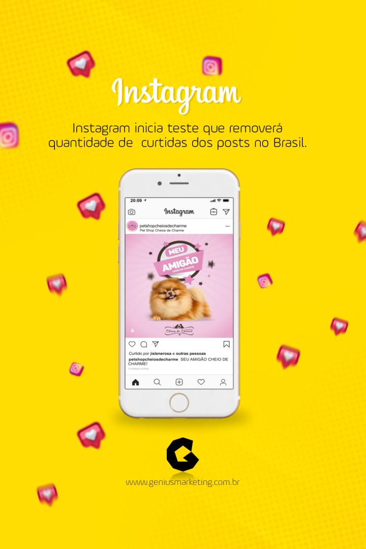 Geniusdomkt's tweet photo. Adeus, curtidas do Instagram!

Após três meses de teste no Canadá, é a hora do Brasil adotar as mesmas medidas. Ainda não é oficial que as curtidas do Instagram não estarão mais visíveis para os seguidores, é apenas uma avaliação para os usuários se acostumarem. https://t.co/UCDKF1UbVI