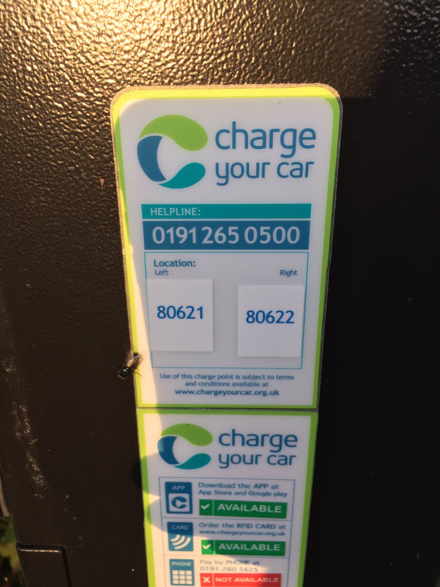 sypfpaul's tweet photo. @ChargeYourCar these units at Newcastle Great Park have been out for weeks, any idea when they will be back in service? https://t.co/S9oKTaMyxx