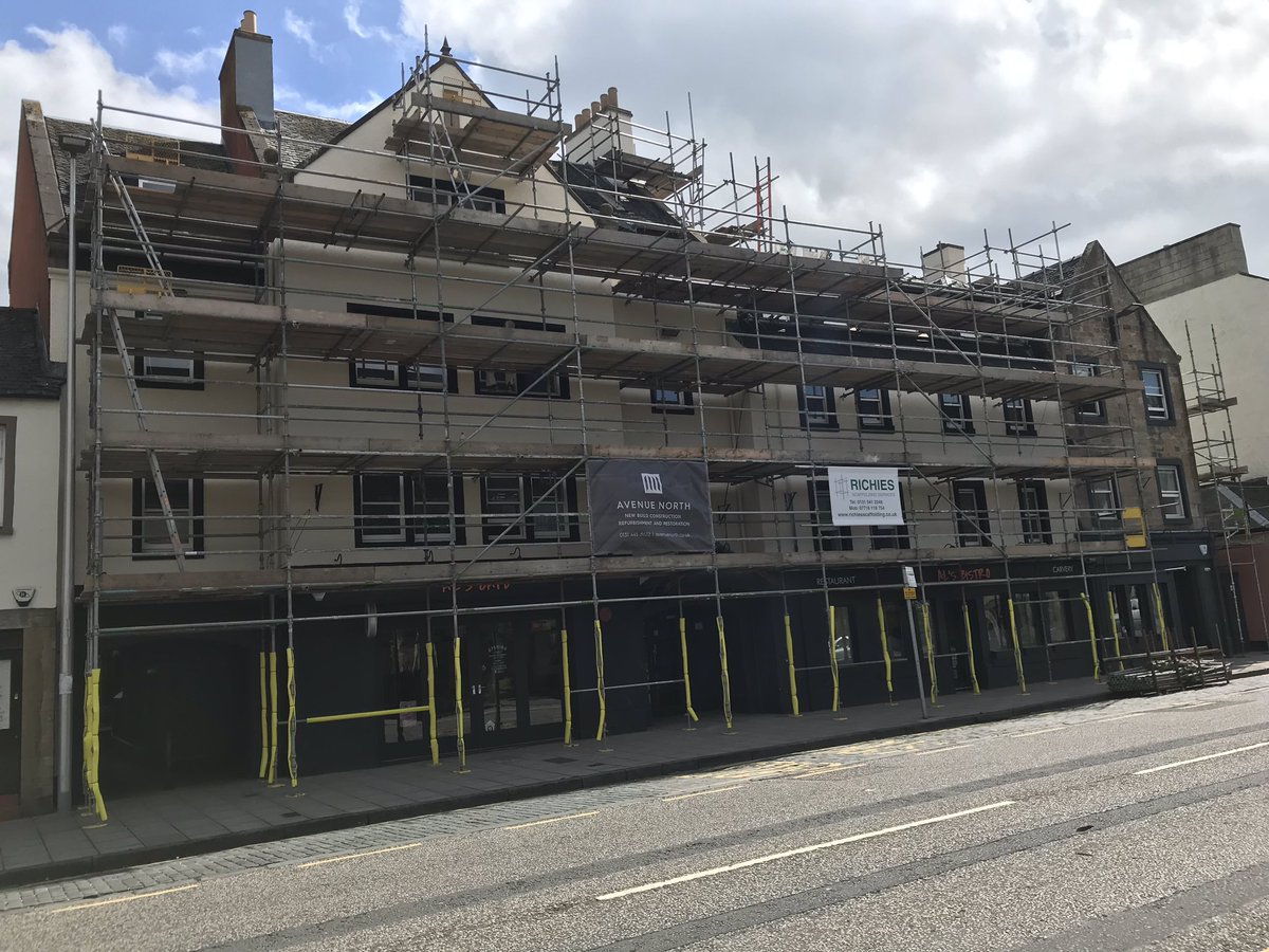 Works well underway in the refurbishment of the 32 bed County Hotel in Dalkeith.