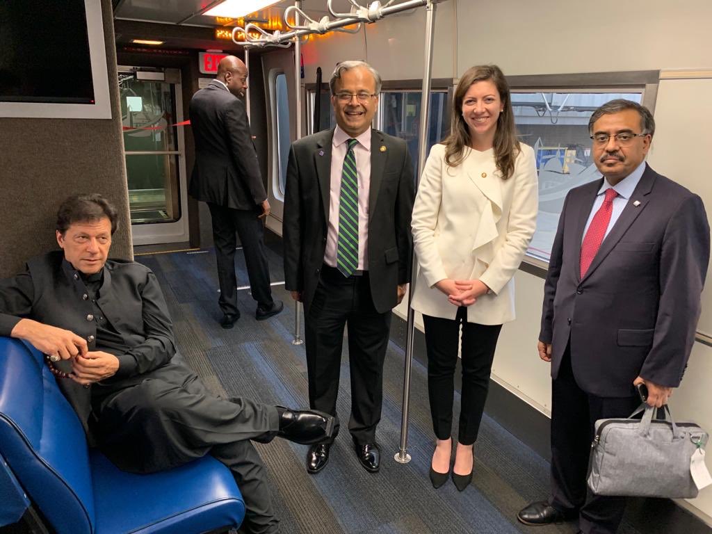 asadmk17's tweet photo. Just saw off Prime Minister Imran Khan @ImranKhanPTI at Dulles Airport along with Mary-Kate Fisher Actg Chief of Protocol after a very successful visit to the US. PM returns by a commercial flight. A big thank you to our gracious hosts @US_Protocol  @WhiteHouse https://t.co/4aJaatJN0c