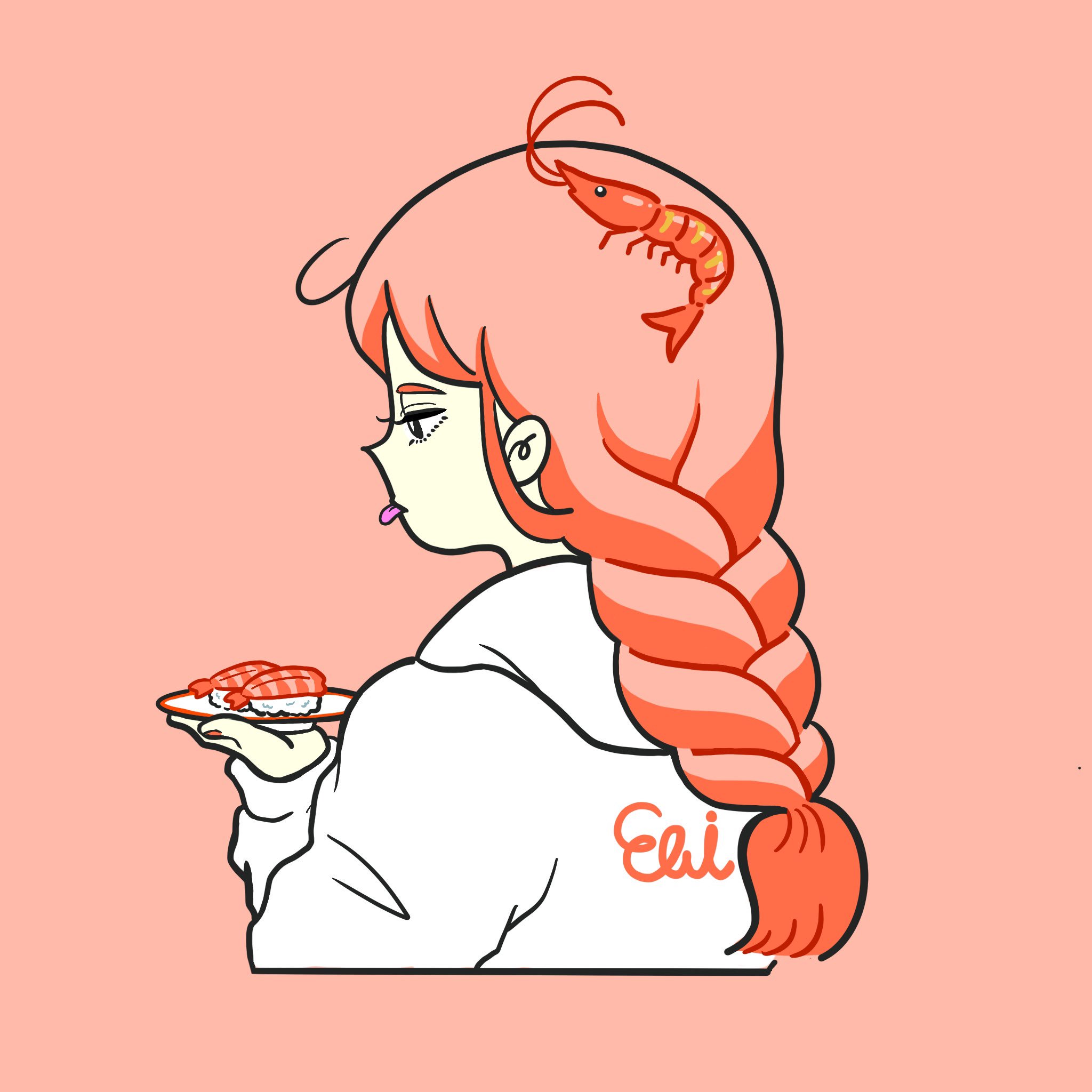 佐藤なつみ A Twitter えび イラスト ガールズイラスト 寿司 イラストレーター 佐藤なつみ A Twitter えび イラスト ガールズイラスト 寿司 イラストレーター