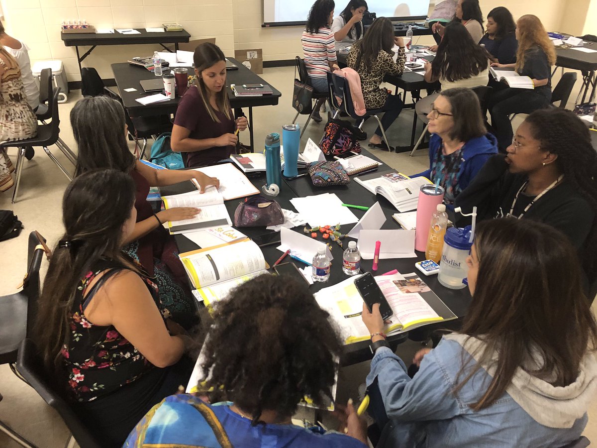 EilandKISD's tweet photo. The @EilandKISD team of classroom teachers, PE, music, art, counselor, librarian, assistants, sped, admin, etc. had a great day of Sheltered Inst. training w @dr_aquagirl A big shout out to @KleinForest &amp; their admin team for hosting us🤝🐬🦅 #AllHandsOnDeck #WeNotMe #KleinFamily https://t.co/0QNTEA8n6P