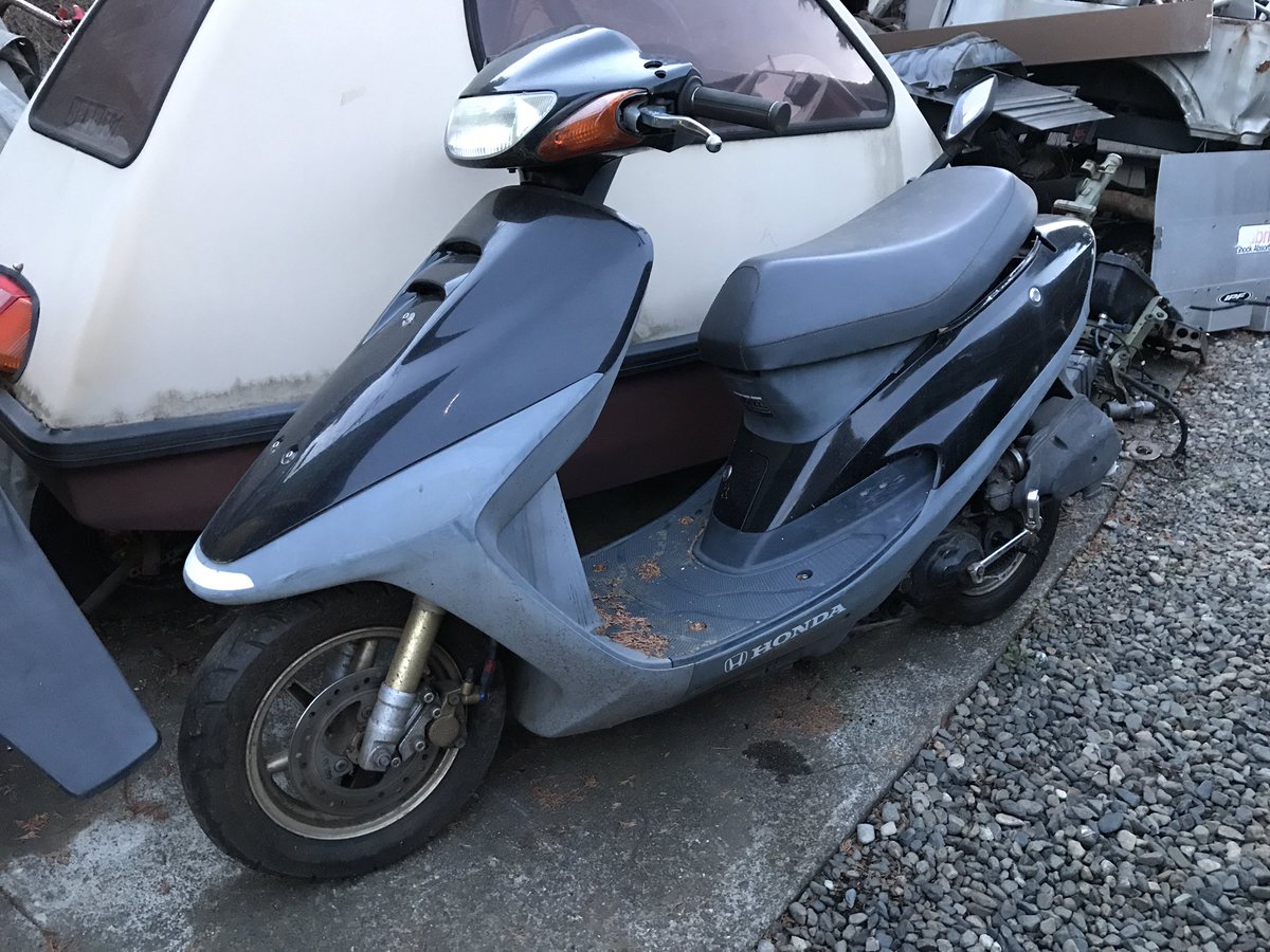 タクト　ディスクブレーキ　ホンダスクーター AF31 結構希少なaf31タクト(af30のディスクブレーキ仕様)の書付きフレーム