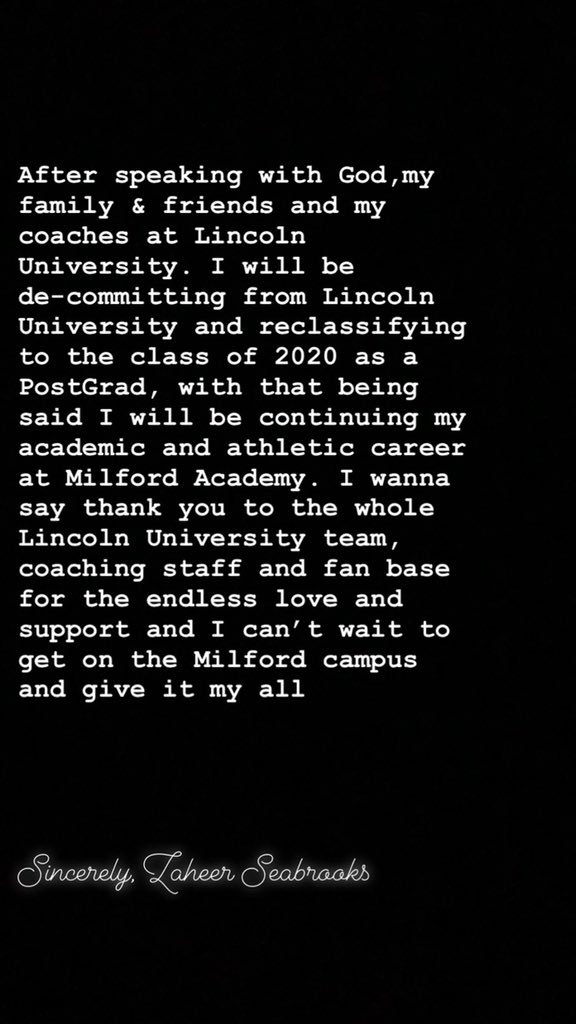 Zeus_TheGoat's tweet photo. Wanna also say thank you to @MilfordPrep for giving me this opportunity. #PathToD1 https://t.co/acJLLNQKWz