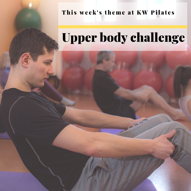 This week's theme that Stephen is teaching about is "upper body challenge".
If you're interested in learning more or want to sign up for a class, contact us at office@kwpilates.com