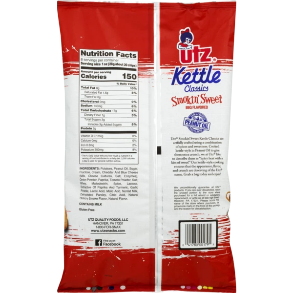 UtzSnacks's tweet photo. Utz Smokin’ Sweet Kettle Classics are artfully crafted using a combination of spices & sweetness. Cooked kettle-style in Peanut Oil to give them extra crunch, these chips are “Spicy heat with a kiss of sweet.”
🔥💋
When is the last time you tried them? #kettleclassics https://t.co/E7cKzeySk8