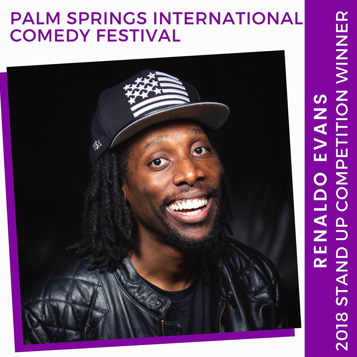 psicomedyfest's tweet photo. Last year's winner of the #PSICF #StandUpCompetition won a comedy special on @Step1Tv and he'll be filming it soon in #PalmSprings! 🌴🎬 Stay tuned for details! https://t.co/B4Kw1wabvc
