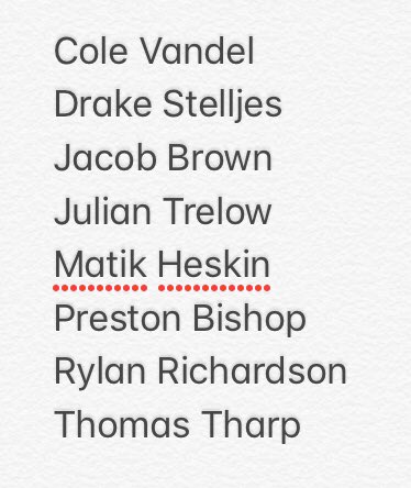 Congrats to our boys who qualified for Academic All-State. Smart, strong and fast!