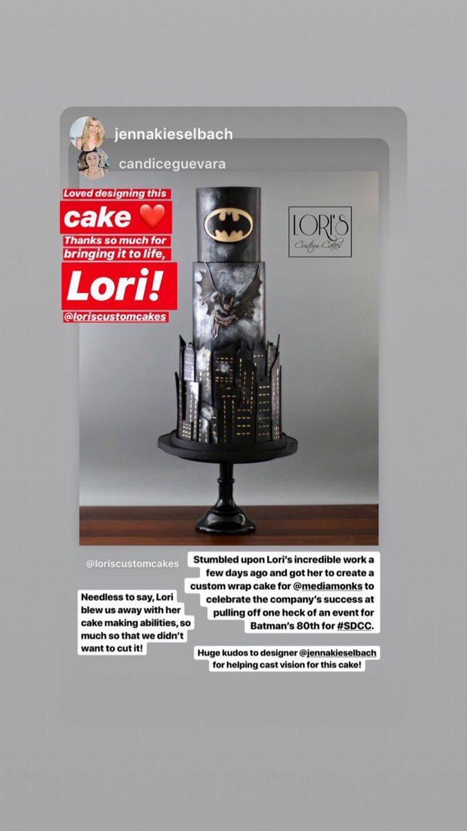CakesLoris's tweet photo. #SDCC0219 #batmanexperience #SanDiegoComicCon2019 #sandiegocakes #batman80 https://t.co/bs7tN5dXre