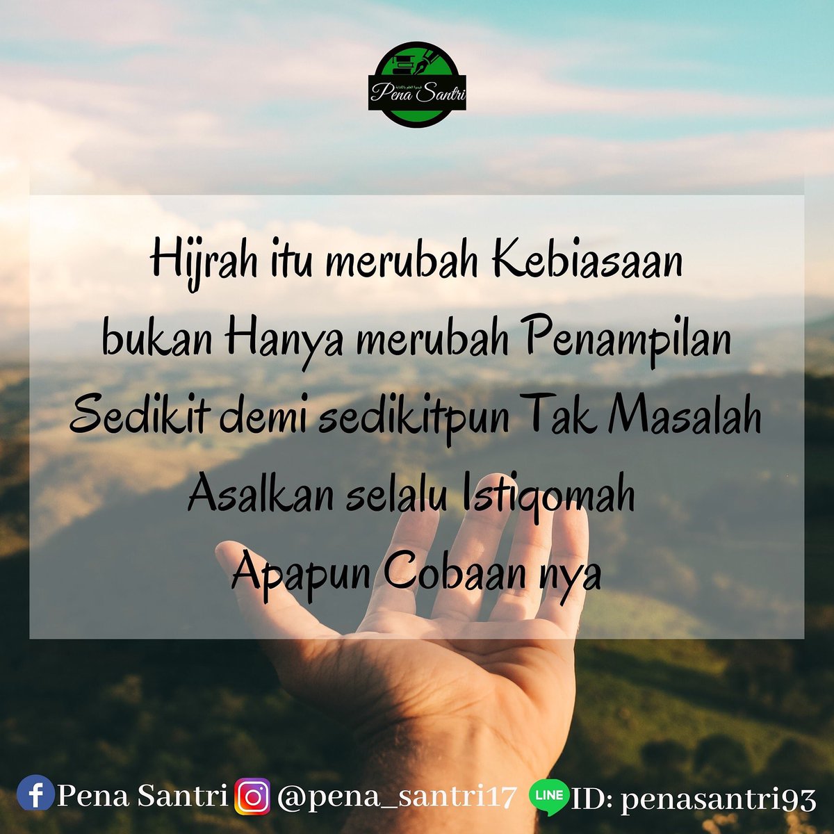 Rasulullah shallallahu ’alaihi wa sallam  bersabda,

أَحَبُّ الأَعْمَالِ إِلَى اللَّهِ تَعَالَى أَدْوَمُهَا وَإِنْ قَلَّ

”Amalan yang paling dicintai oleh Allah Ta’ala adalah amalan yang kontinu walaupun itu sedikit.” 

[HR.Muslim 782]

#SalamSantun_Sahabat <a href="/Pena_Santri93/">Pena Santri</a>