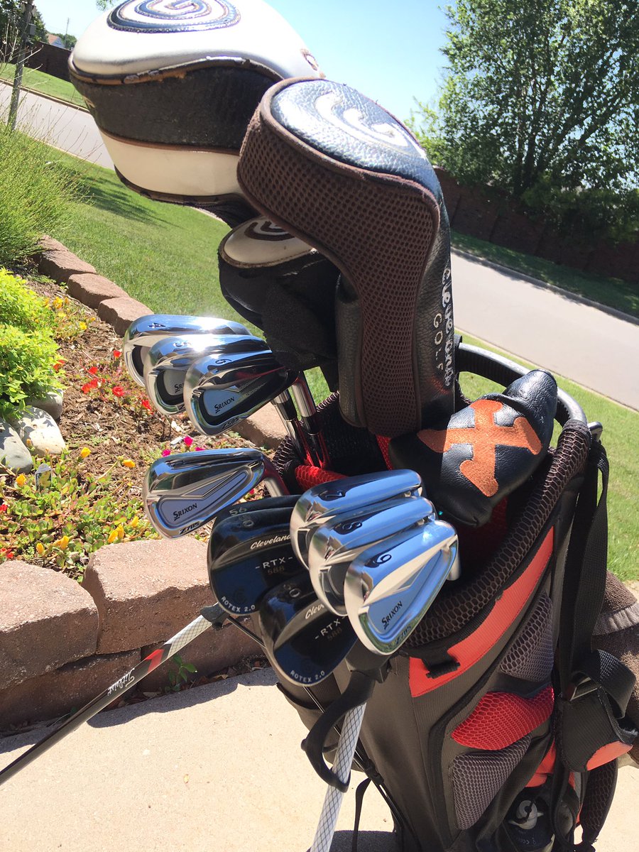 WCSGirlsGolf's tweet photo. @noelleeeez @SrixonGolf Replaced my TA7’s with 785/585 Birthday sticks today! Thanks to @Sticks96Golf for getting me setup! #changeishard https://t.co/FBJG2bsjgF