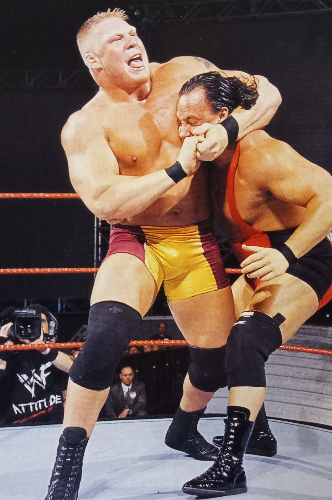 Twitter 上的Rasslin' History 101："Brock Lesnar,competing in a WWF dark match back in 2001 https://t.co/WHRoKeLWOr" / Twitter