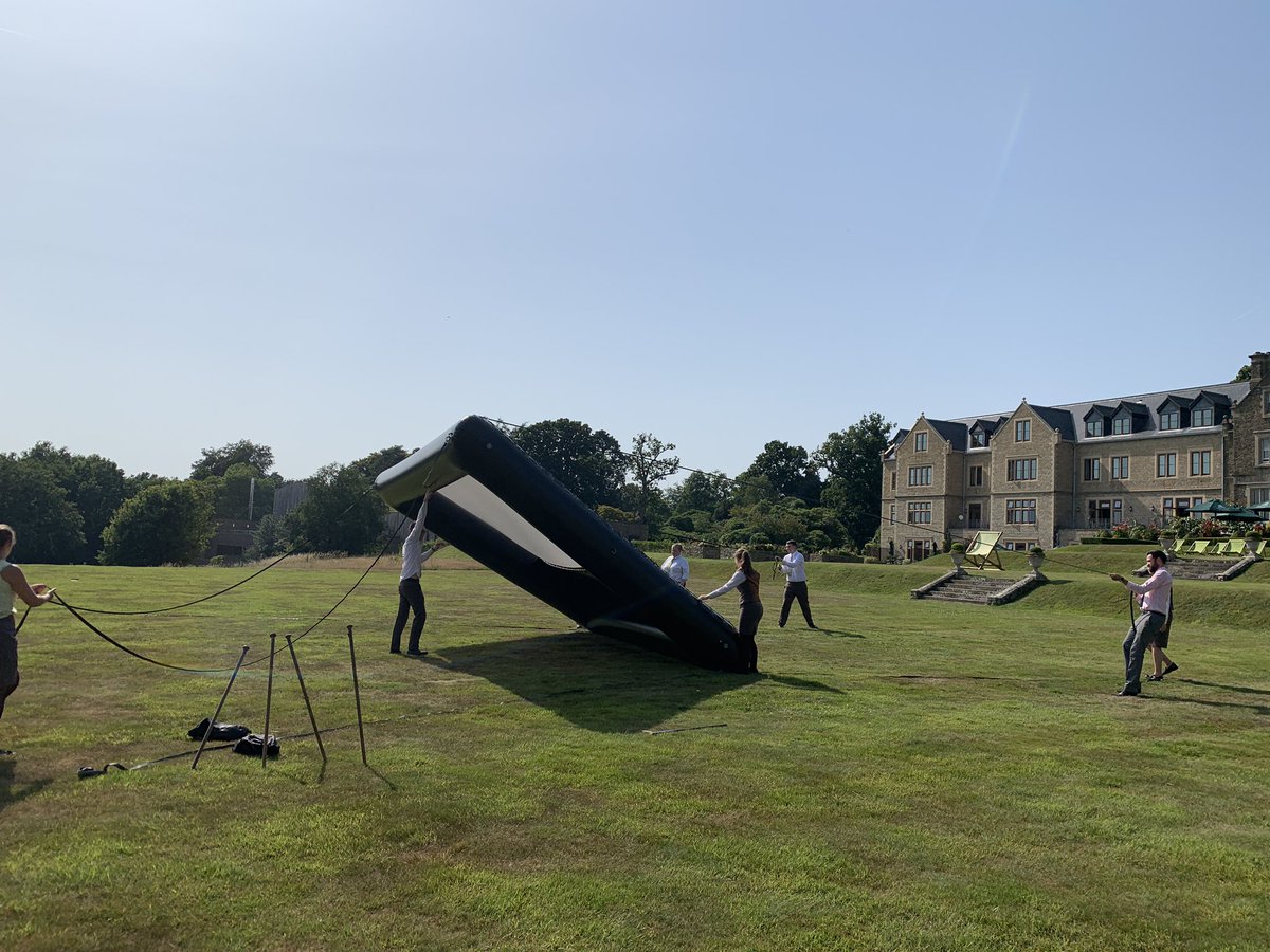 Something tells me Movies by Moonlight are just around the corner! Cinema testing and training this afternoon 🎥🎬