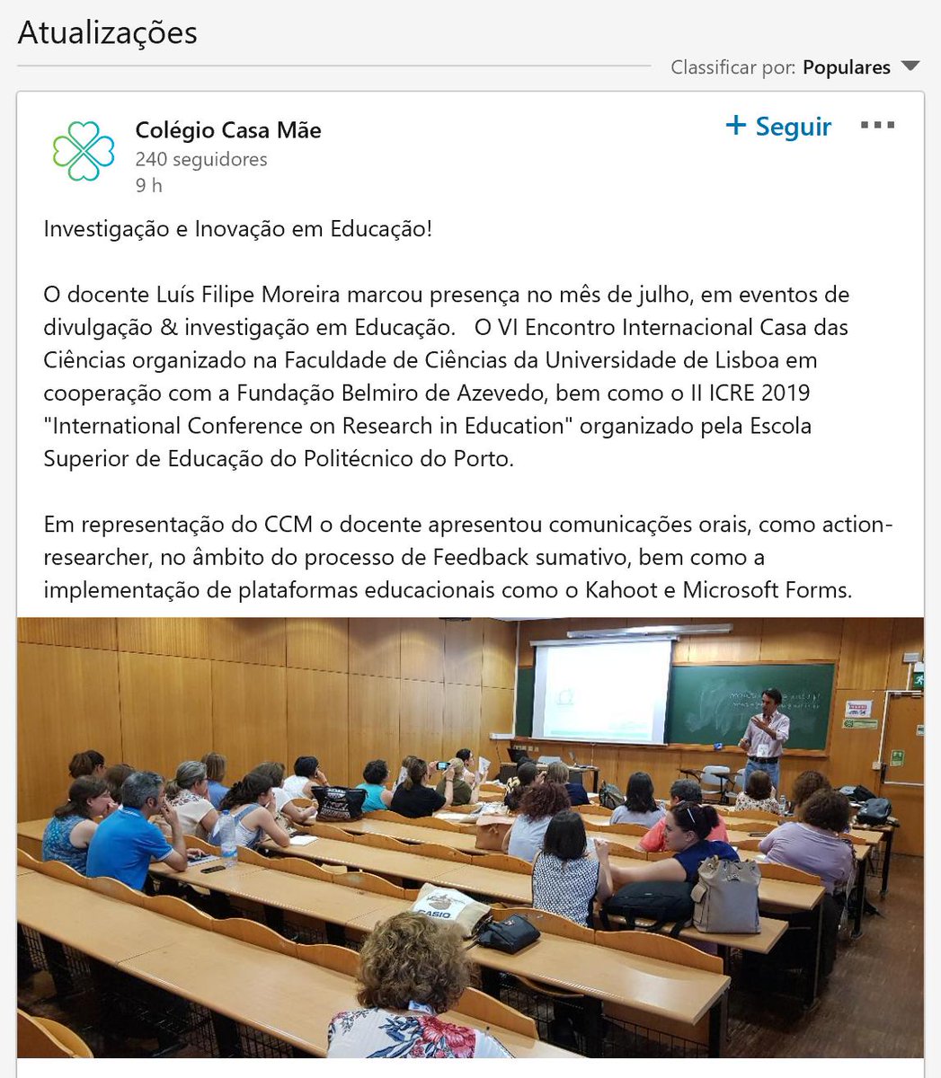 88lfm88's tweet photo. Valencia, Boston, Lisbon, Porto: Education Change & Innovation!Presenting my teaching practices! @casa_cienciasPT #ICRE2019 #6ei_cdc @MicrosoftEDU @PTMicrosoft @E_Sheninger @it_se #education @INTEDconf #MIEExpert
@OCDEedTech @trofatv @Publico @Educacao_PT @dntwit @SICNoticias https://t.co/6hjKLqE2Ls
