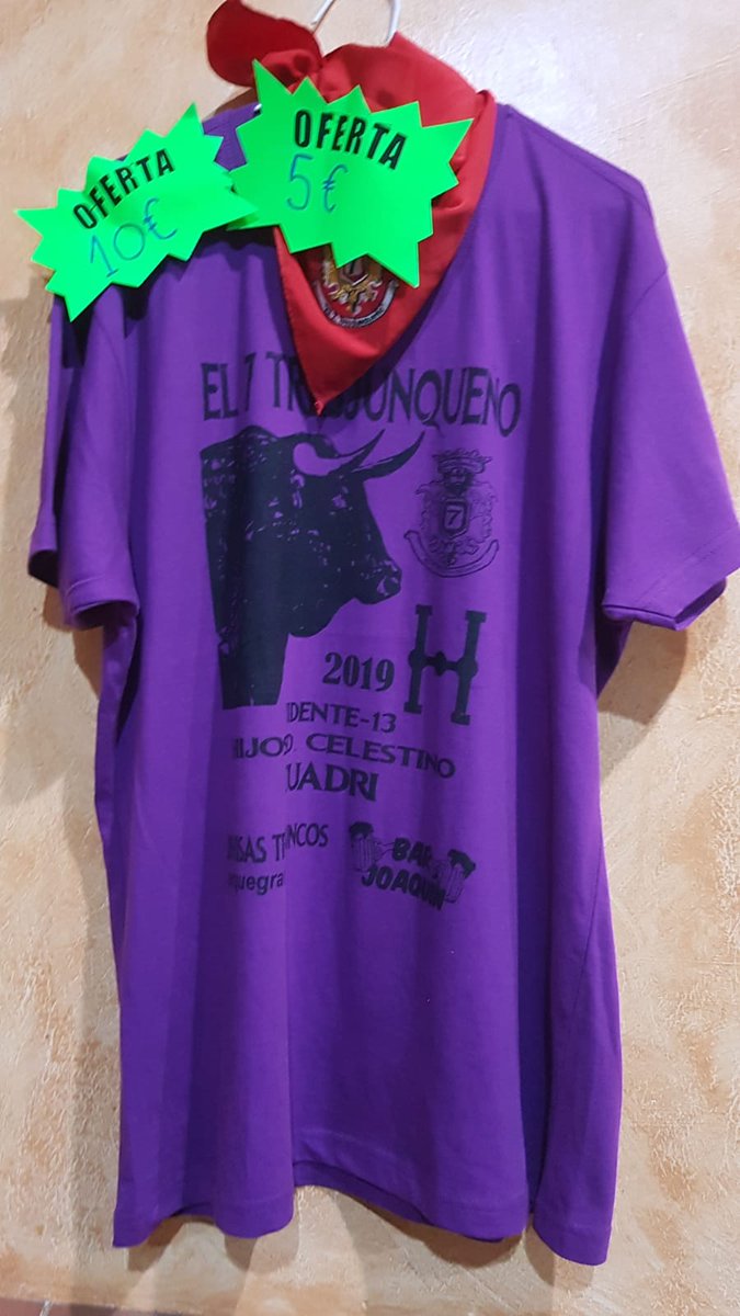 el7Tresjuncos's tweet photo. Qué poquitas quedan de la camiseta oficial de Vidente y el pañuelo que junto con ella luciremos el próximo 10 de agosto.

Pedidos MD. Enviamos a toda España. https://t.co/s9lIpwvXAE
