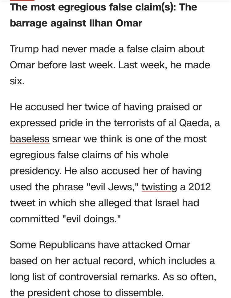 Kyle_Juntunen's tweet image. False things you claimed about @IlhanMN  #makeAmericahonestagain