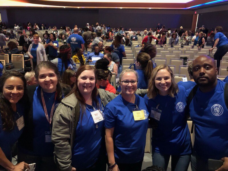 Atascocita High School is pumped for this General Session! 🎉 Humble ISD strong! #ThisisAVID #AVIDSI19