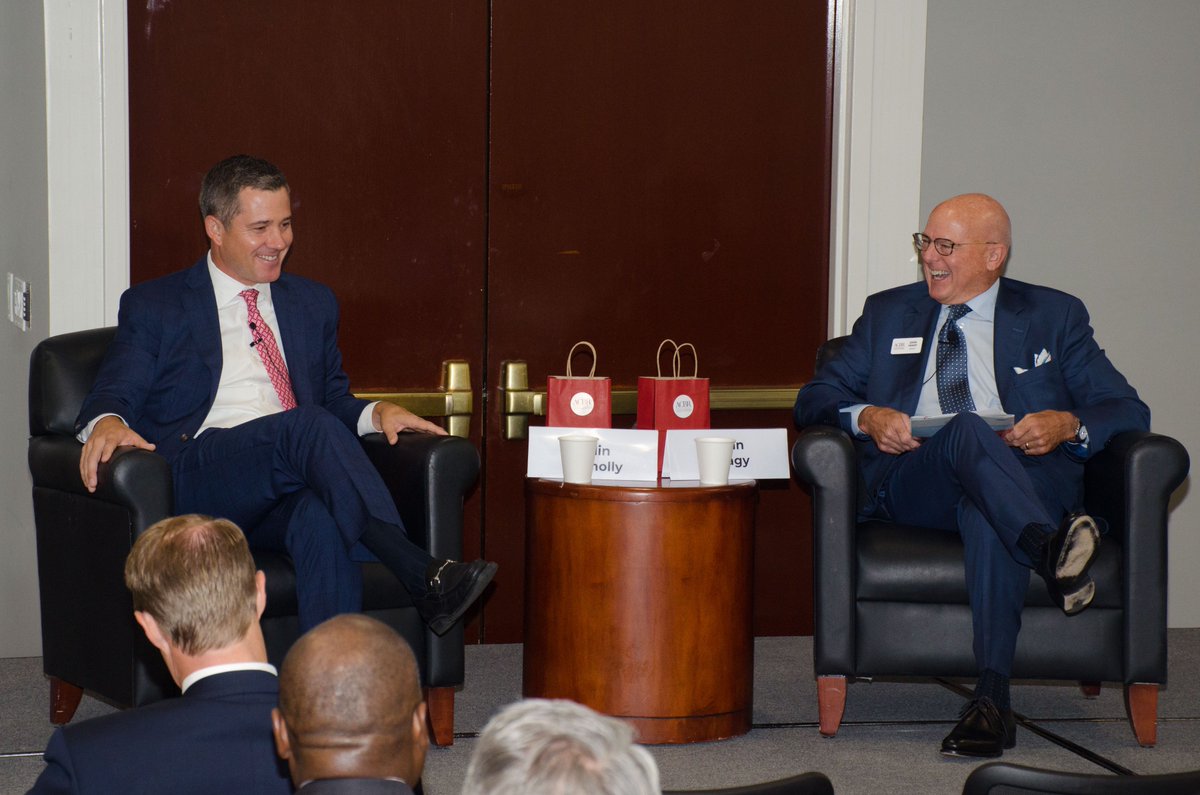 HeagyJohn's tweet photo. Last week, I had a great time talking with Collin Connolly, President and CEO of Cousins, and fellow @atlcbr members on generations in leadership and the future of #CRE. #ATLCRE https://t.co/2bMZNje7Uv