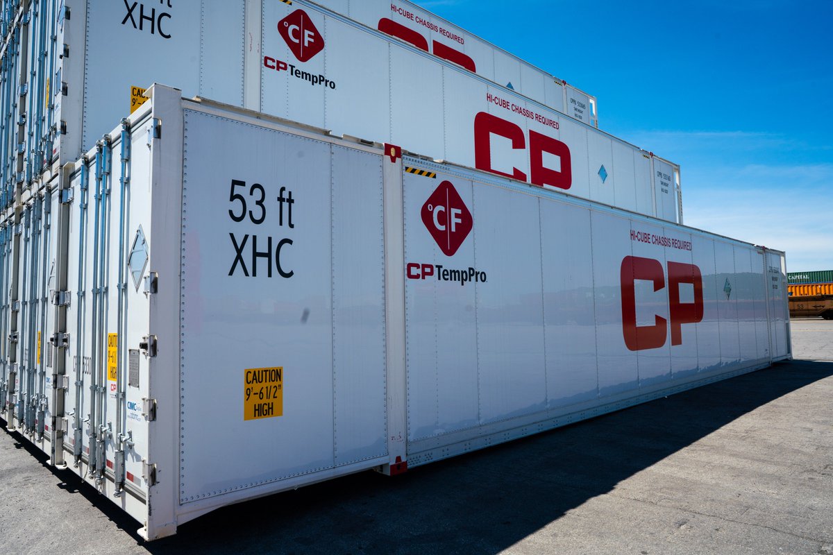 CPKCrail's tweet photo. Did you know CP TempPro's fleet of refrigerated and heated containers is one of the largest and most advanced in the industry? Get all aboard with #CPTempPro. https://t.co/9uv1LMTg6S #CPConnects https://t.co/CSdyRpJHjl