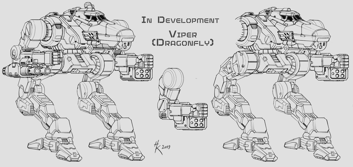 CGL_BattleTech's tweet photo. As you requested - the three previously-shared "In Development" images with the 'Mech name displayed! Keep re-tweeting the pinned post above to unlock more! https://t.co/8Ij6VQrpKG