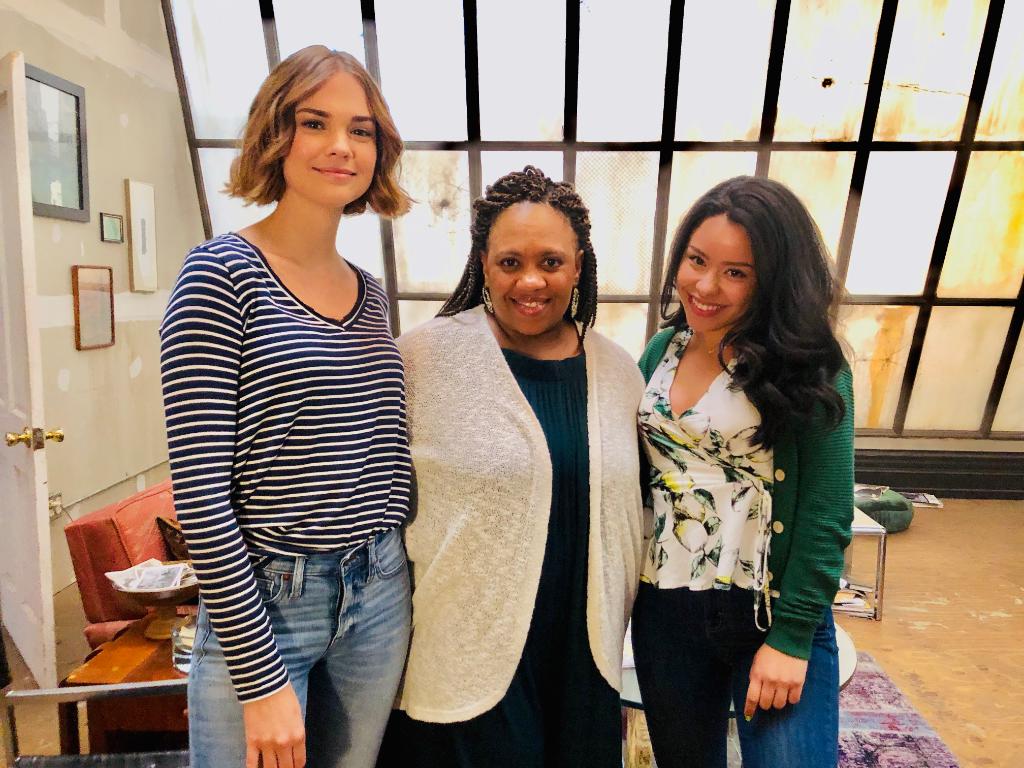 GoodTrouble's tweet photo. .@GreysABC's Chandra Wilson directs tonight's all new episode of #GoodTrouble. 
Don't miss it at 8/7c on @FreeformTV. https://t.co/AroWparP7v