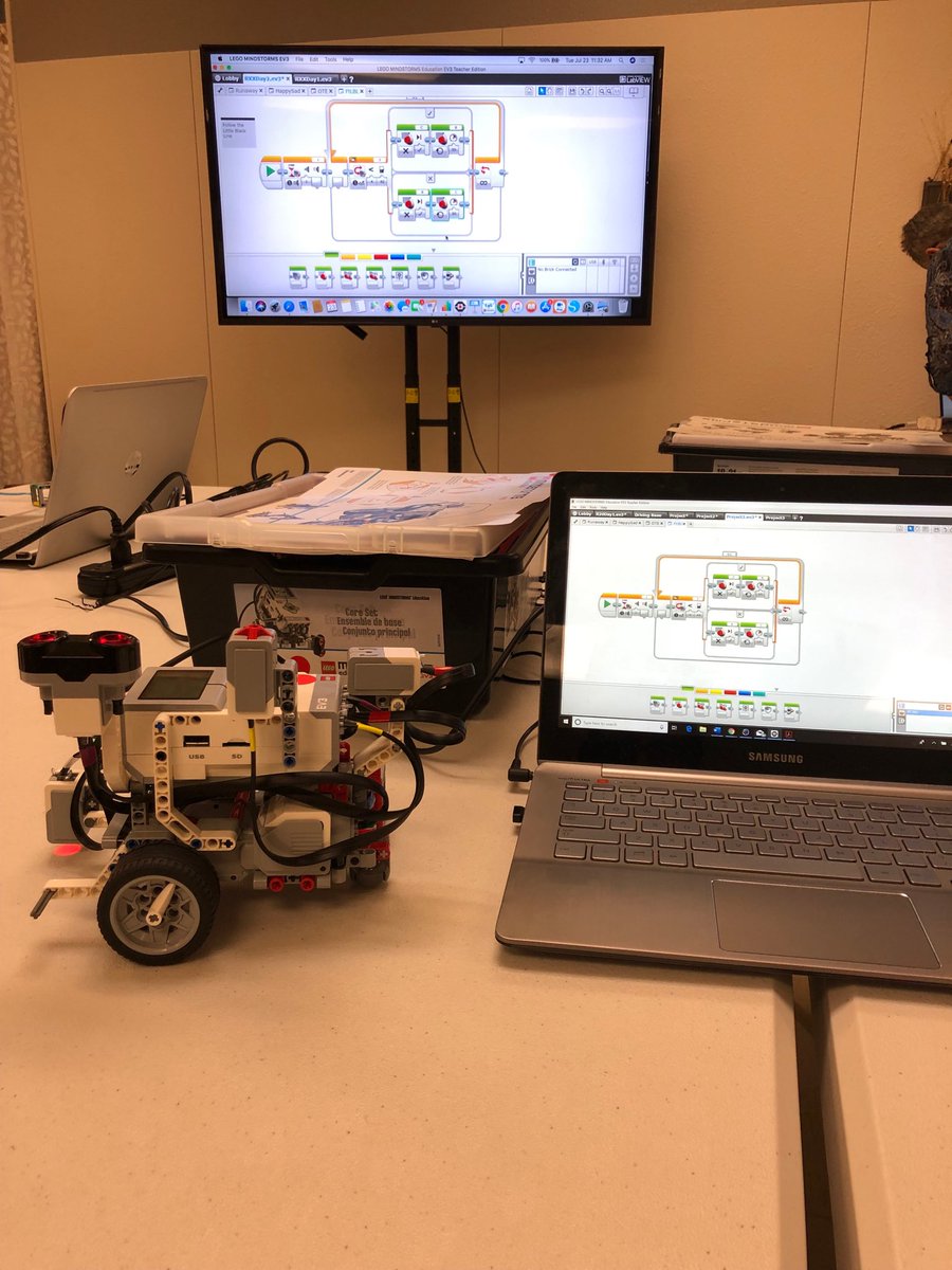 My finished project after two great days of robotics training!