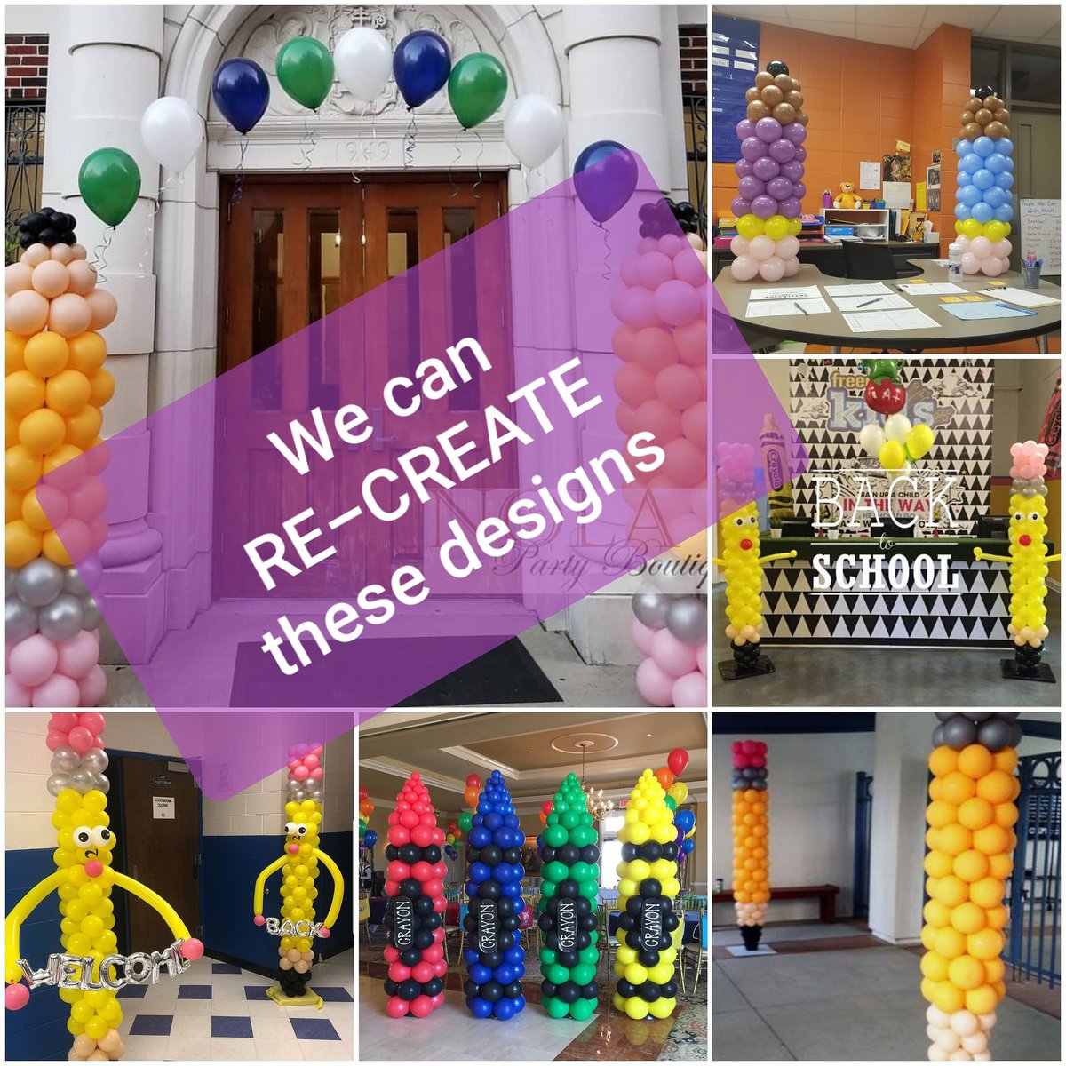 LadyElnora's tweet photo. ***ATTENTION***  Back to School

School Administrators, Teachers, Club Advisors, and Student Leaders...If you are looking for some festive and fun ideas to start the new school year, let us RE-CREATE one of these balloon displays for your Meet &amp; Greet, Open House, or the 1st Day https://t.co/kBS1B2i60Z