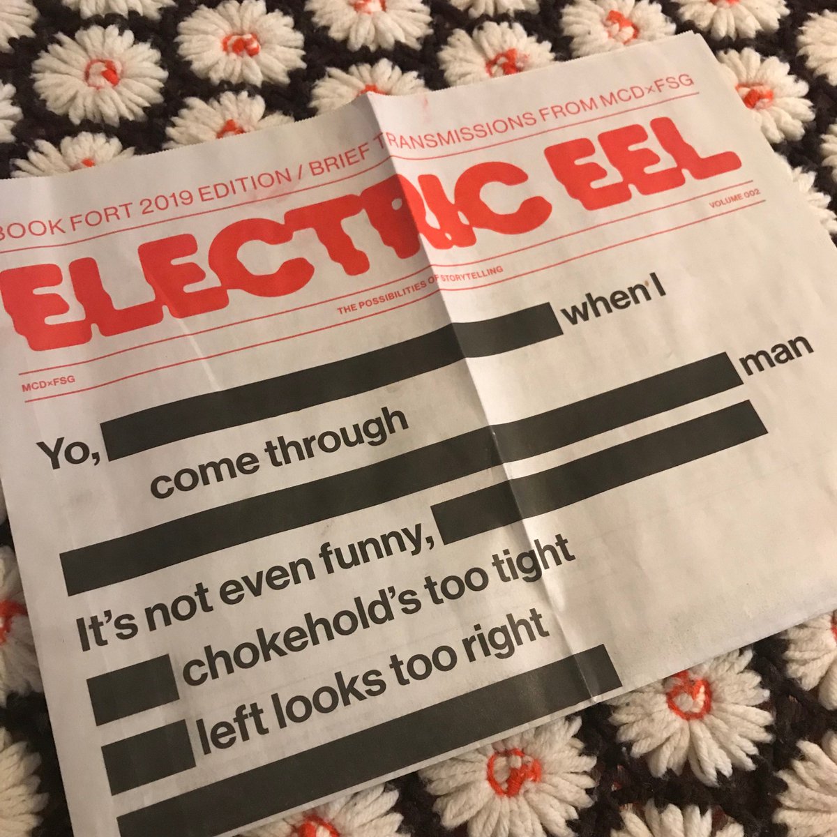 mcdbooks's tweet photo. Catch us in print 😎 in our special @book_fort edition of #ElectricEel (plus, check this week's digital newsletter for excerpts, comics, and instructions on how to get your hands on a copy) https://t.co/dgA4obtl4i https://t.co/zuleyn8CVH