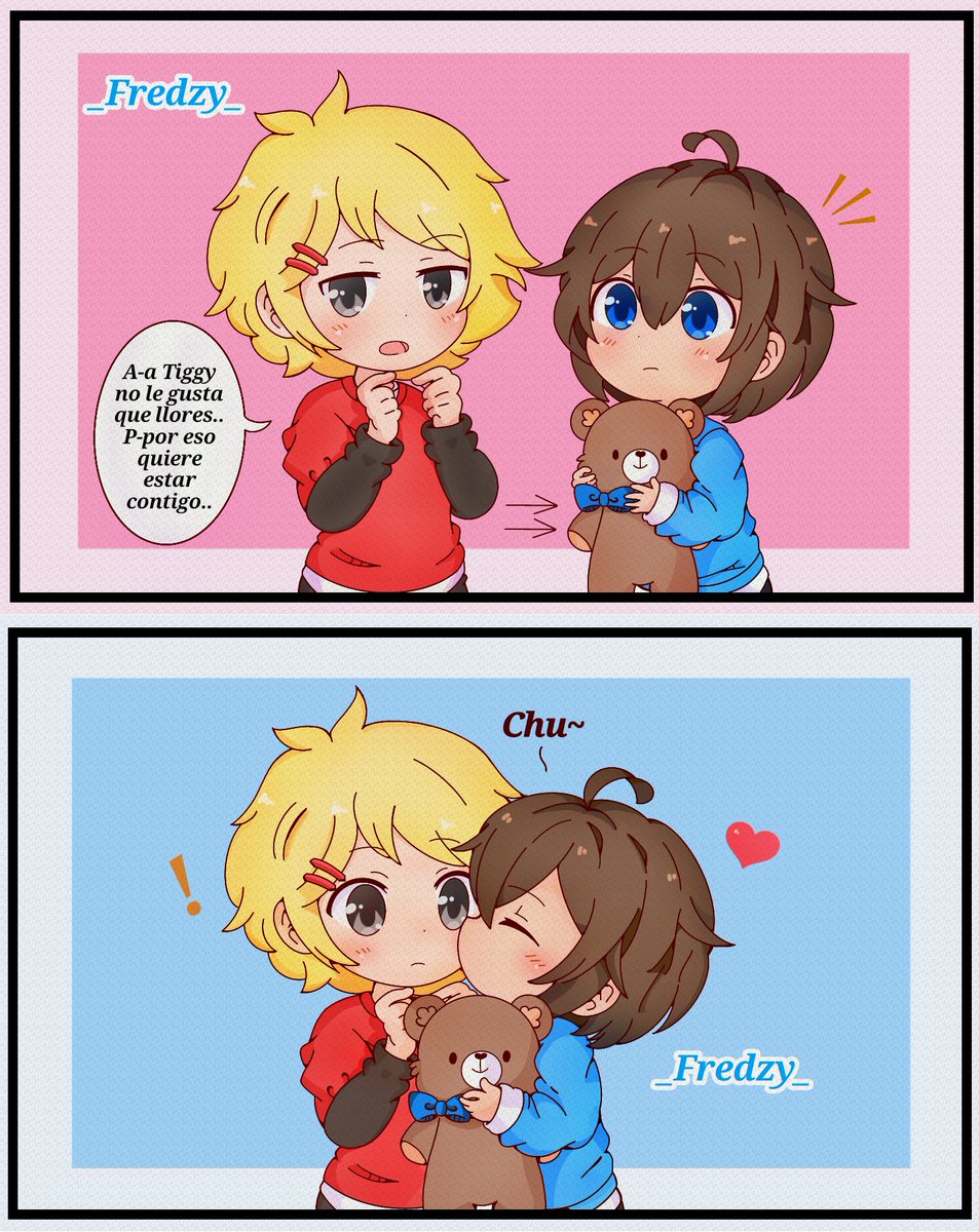 _kimiray_'s tweet photo. Un mini cómic Golddy(?
Por el tiempo no pude hacerlo más a mi gusto.. TvT
🌺Bonito día, tarde o noche!🌺
 #golddy #golddyfnafhs #fnafhs #fhsz3r0 #fhs #kawaii #chibi #comic #drawing #digitalart https://t.co/Pf5c9I1SC5