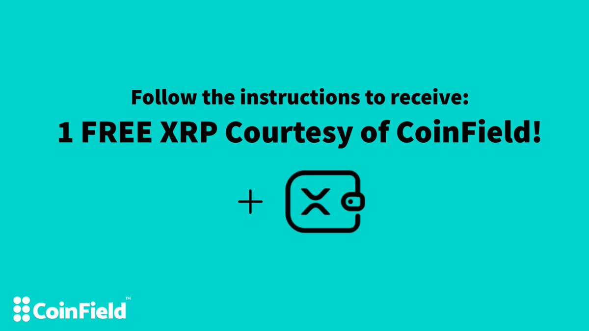 Hello CoinFielders!

We are promoting our newly released Telegram discussion group!

🚨Instructions🚨

JOIN Telegram group, LIKE and RETWEET this post, and that’s it! You will receive 1 XRP via <a href="/xrptipbot/">XRP TipBot</a> You have 24 hours! 🥳 #CoinField 

📱Telegram: t.me/CoinFieldCHAT