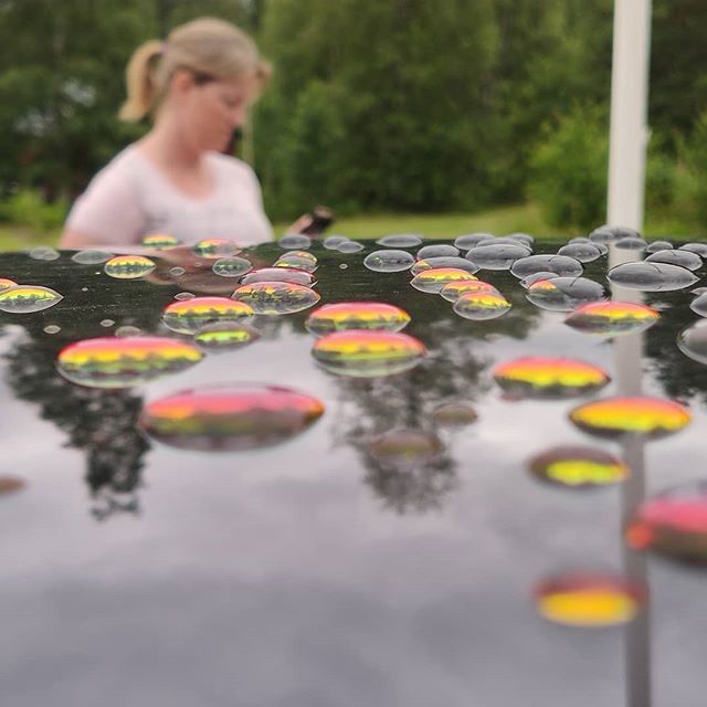 trondage's tweet photo. My beautiful wife in the view from our Tesla Model 3. 😍 #summer #tesla #model3 #lifeisgood  #tw #vacation #europetrip #raindrops 🇳🇴🇩🇰🇱🇺🇧🇪🇫🇷🇸🇪 https://t.co/mTG57KUjkD
