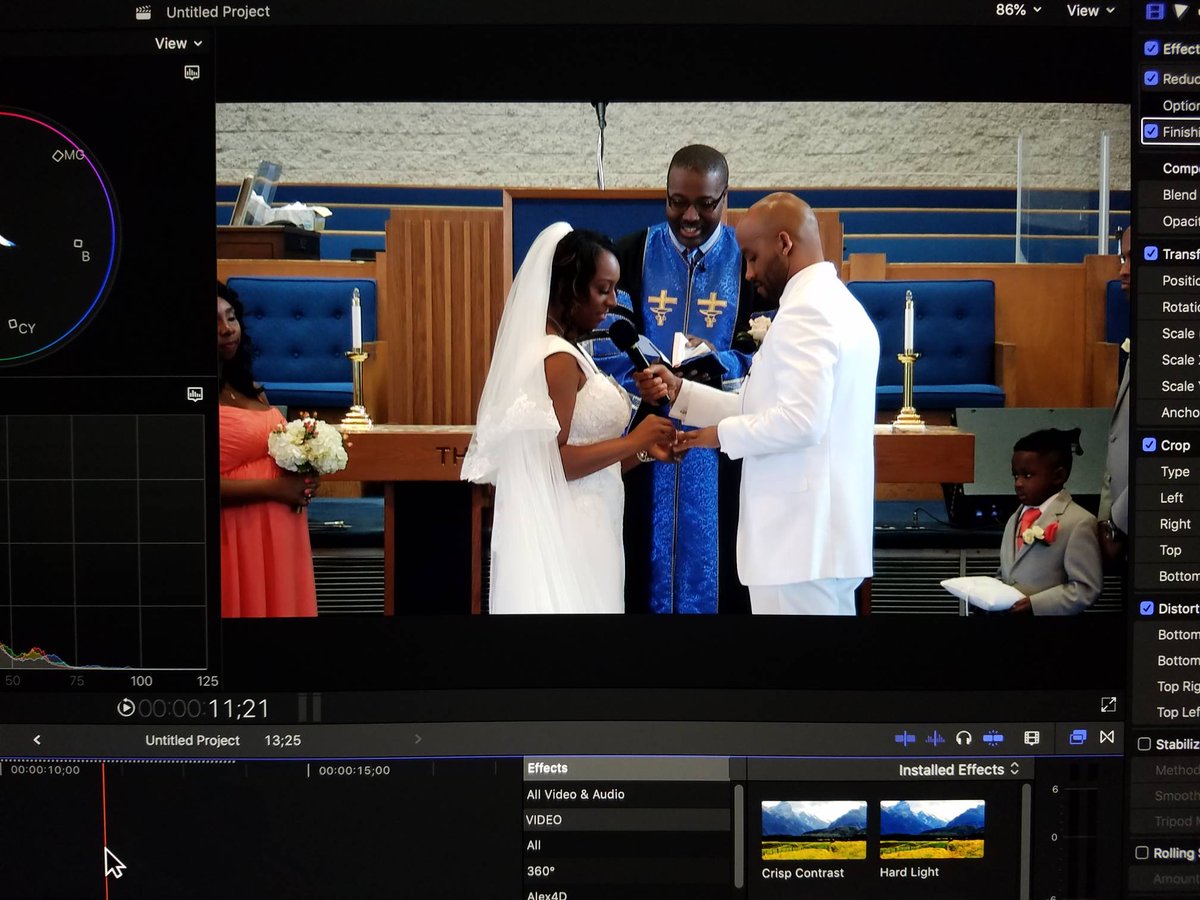 One of my favorite parts of what I do.  #weddingvideo #weddingedits #weddings #fcpx droptodesign.com