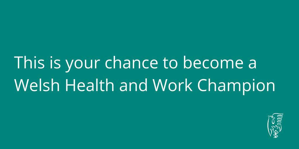 theRCOT's tweet photo. We are looking for 25 individuals from #Wales to train to be Health and Work Champions. Great opportunity to play a key leadership role in your organisation! https://t.co/XdvN0rn2mn @RCOTWalesRegion @RCOTPolicyWales #HealthWorkChamps #occupationaltherapy #ValueOfOT https://t.co/RqoXrb6uQ3