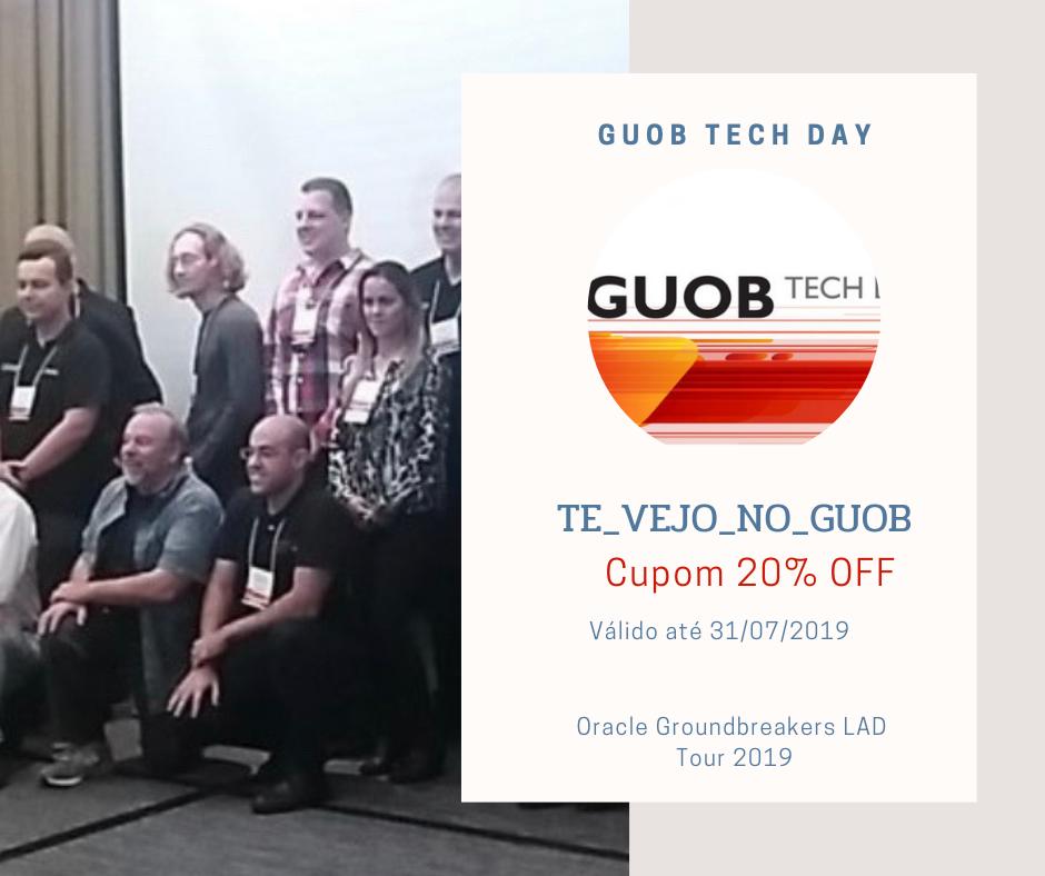 alexzaballa's tweet image. Garanta sua vaga na 10ª Edição do GUOB Tech Day!!!
Aproveite o novo cupom TE_VEJO_NO_GUOB, com 20% de desconto! Validade: 31/07

Inscreva-se: lnkd.in/epEa6cF

#GUOB #GUOBTechDay