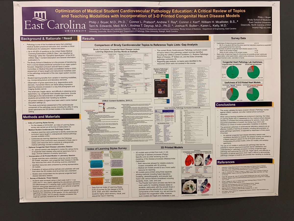 YonahZiembaMD's tweet photo. Educators in many institutions  print out an outline when they need to teach medical students about Tetralogy of Fallot. But at East Carolina University they print out a 3-D model of the heart. Impressive. @ECUBrodySOM #APC19Boston https://t.co/wf5rlfCIXV