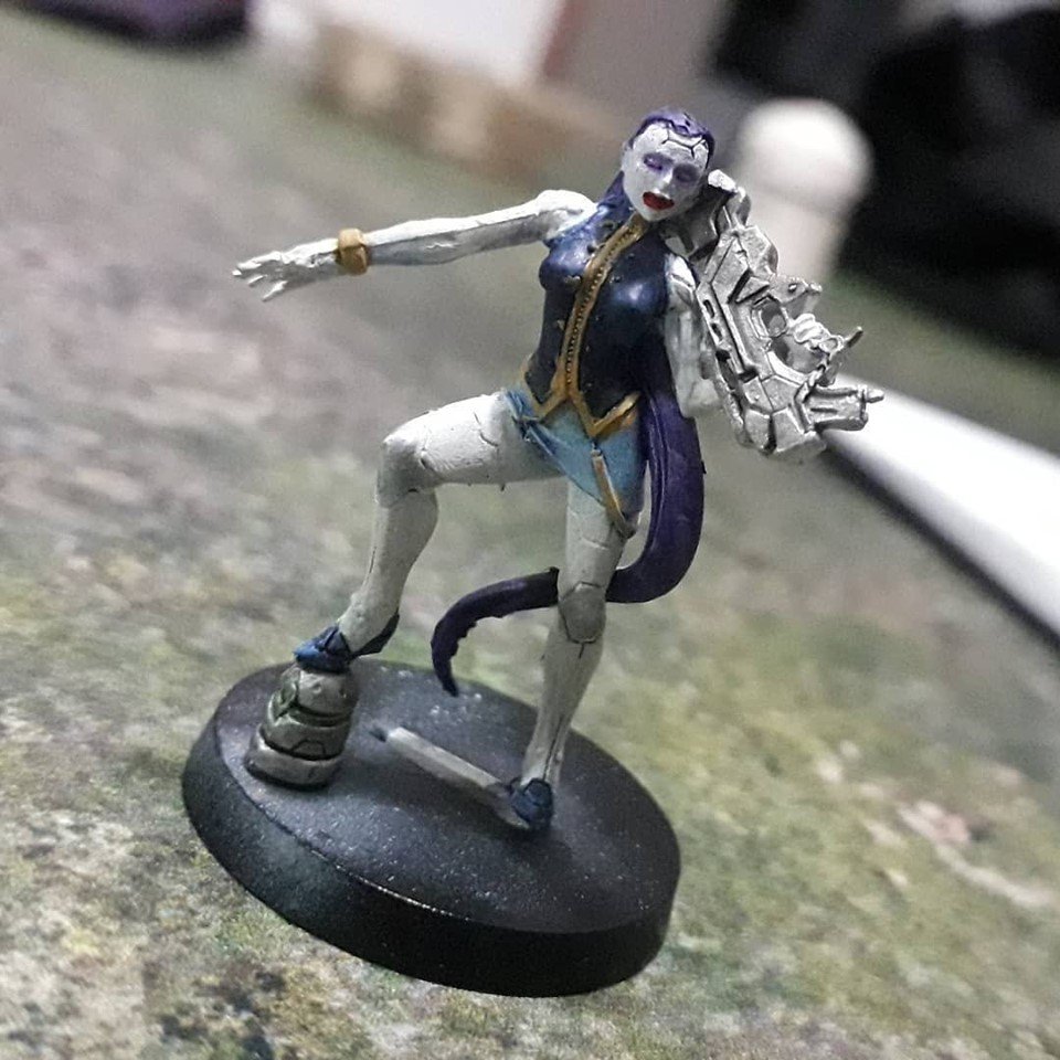 CalabozoCriollo's tweet photo. Deva Functionary of #Aleph @InfinityTheGame painted by Andreina Tovar from @CalabozoCriollo at her 4th month of being mother #Wedopaint #warmongers #contralamaragris #Infinitythegame #OperationWildfire #Wipwednesday #Infinitypainting https://t.co/WRNGTiyFTr