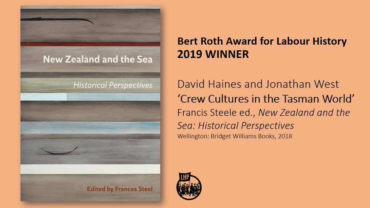 Labour History Project (@lhpnz) on Twitter photo Announcing the 2019 winner of the Bert Roth Award for Labour History! Congrats to David Haines and Jonathan West, who have won with ‘Crew Cultures in the Tasman World’ <a href="/BWB_NZ/">Bridget Williams Books</a>. Full press release here: scoop.co.nz/stories/CU1907… 📚🏆 Announcing the 2019 winner of the Bert Roth Award for Labour History! Congrats to David Haines and Jonathan West, who have won with ‘Crew Cultures in the Tasman World’ <a href="/BWB_NZ/">Bridget Williams Books</a>. Full press release here: scoop.co.nz/stories/CU1907… 📚🏆