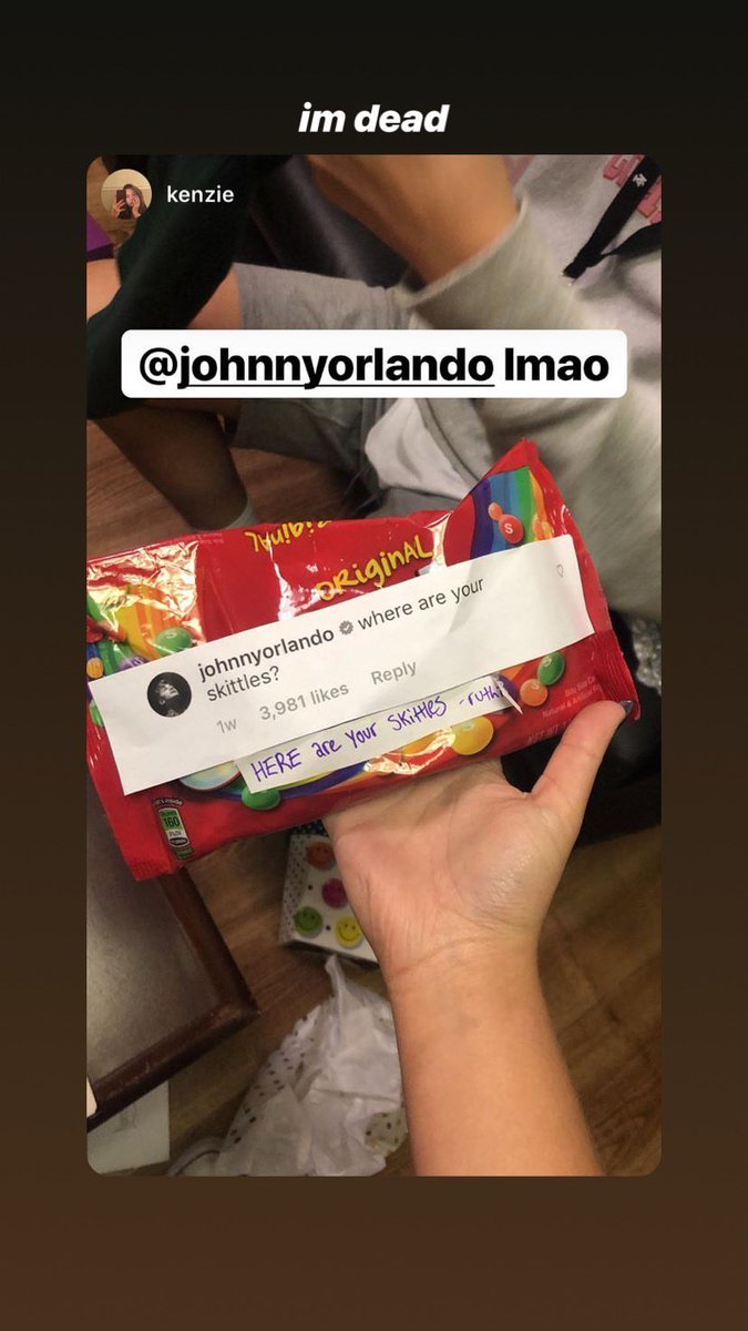 JOrlandoNews's tweet photo. #IGSTORY | skittles

#ChoiceMusicWebStar 
@johnnyorlando https://t.co/YiqIxmlLzn