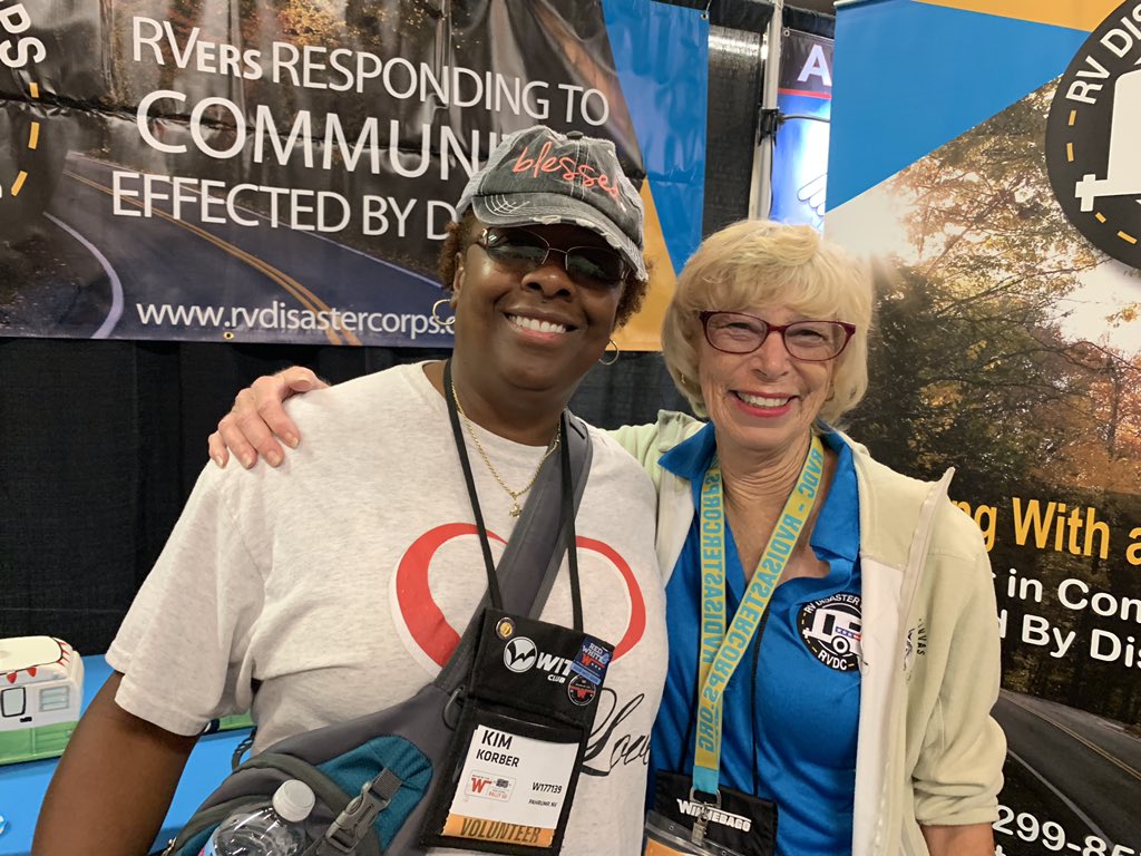 RVDisasterCorps's tweet photo. Bragging on the awesome 600+ RVers that make up RV Disaster Corps And recruiting more volunteers here at the 50th Grand National Rally with Winnebago this week. @Winnebago @Granddesignrv @GoRVing @GoRVingCanada @RVPROMagazine @RVingTimes https://t.co/1Sop0WO4By