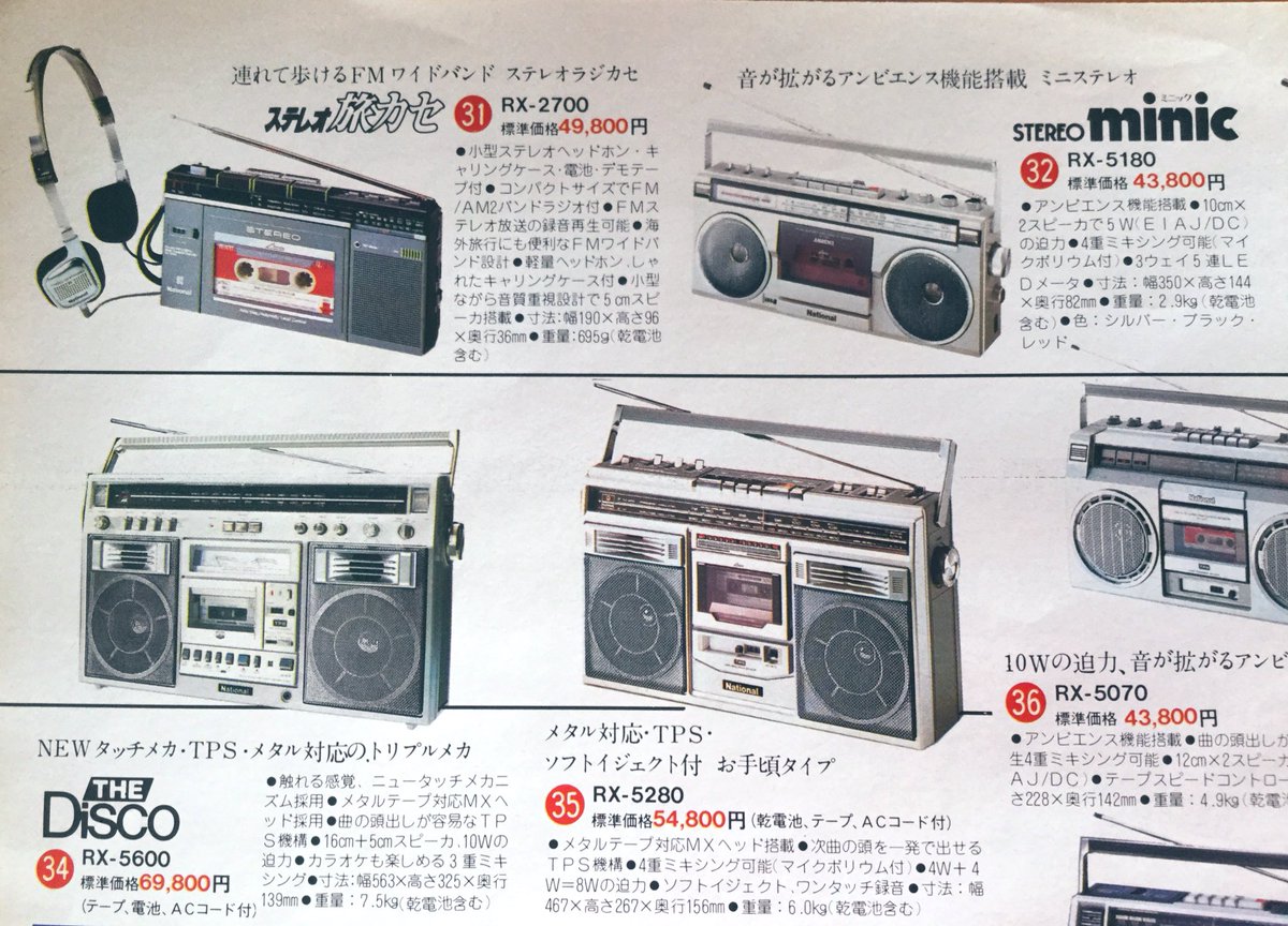National RX-1760ラジオ・カセットレコーダー 未使用に近い Yahoo!オークション -「national rx-1760」の落札相場・落札価格