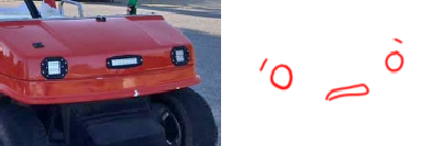 RatTheUnloved's tweet photo. It's a golf cart. It's very confused about why it's being called a carface. Cart has car in it, GOSH. #carfaces https://t.co/UXpuAdrb5G